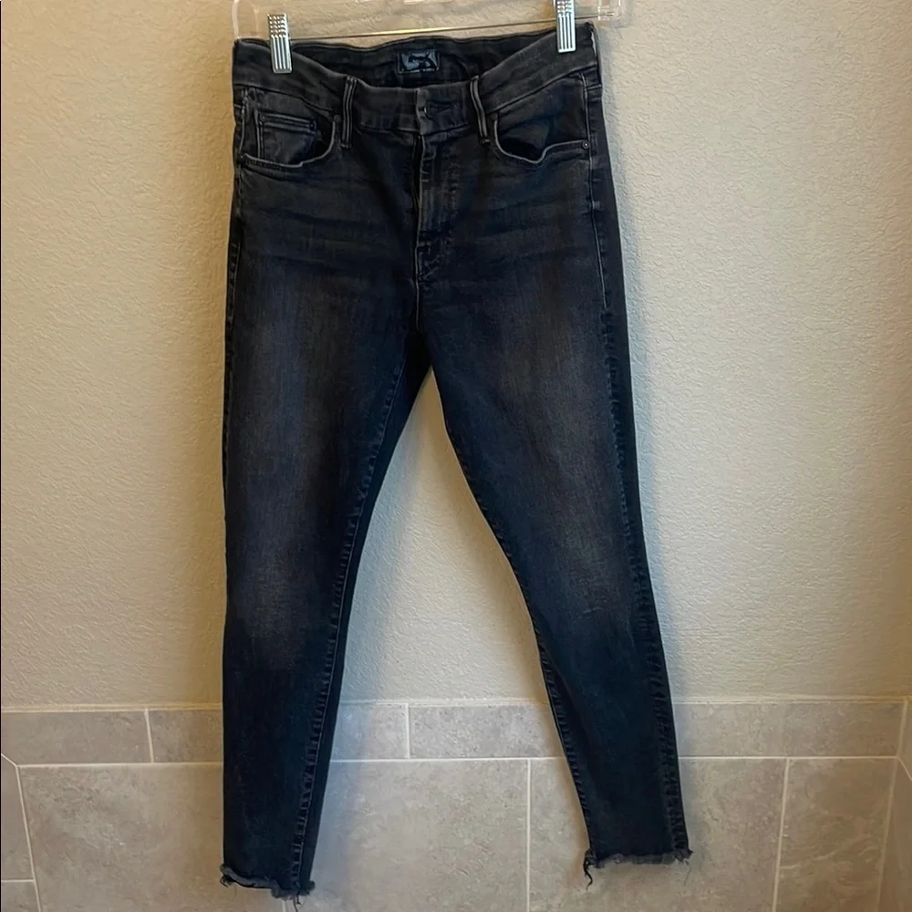MOTHER The Looker Ankle Fray Skinny Jeans